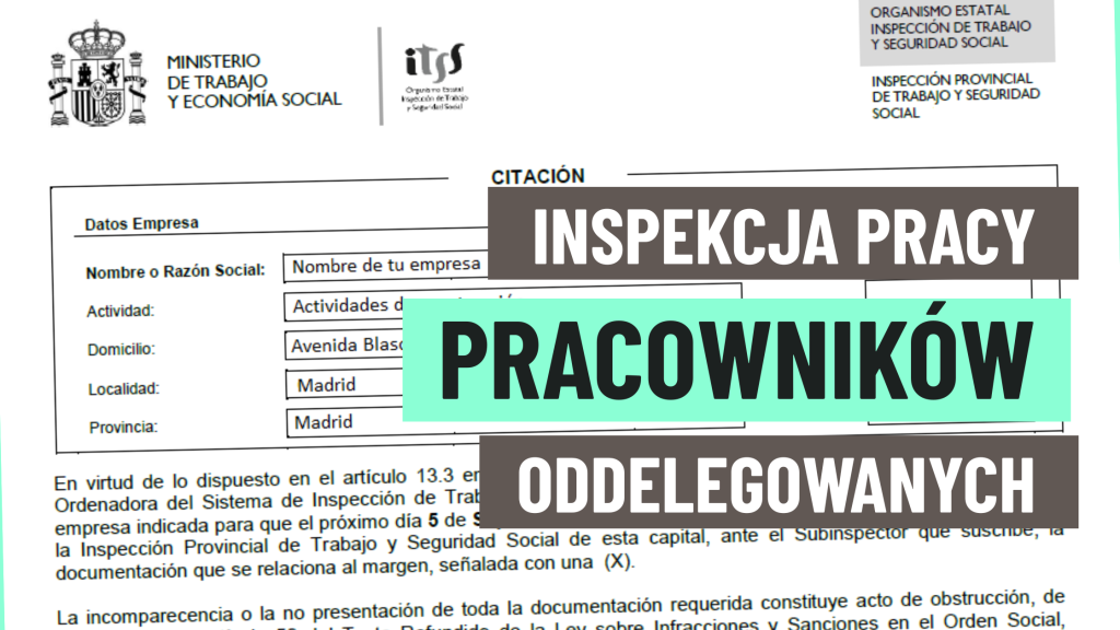 inspekcja oddelegowanych pracowników