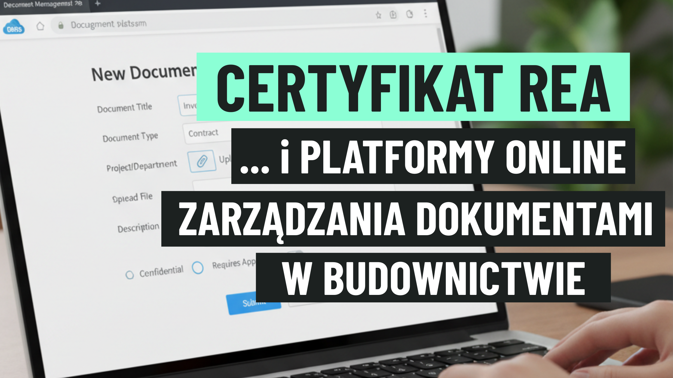 certyfikat REA i platformy online dla budownictwa