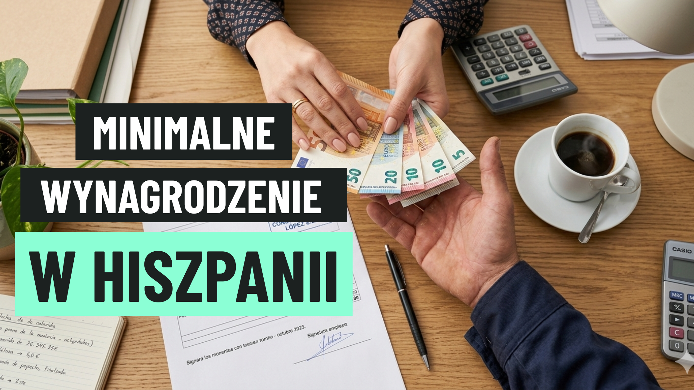 pensja minimalna w Hiszpanii w 2026