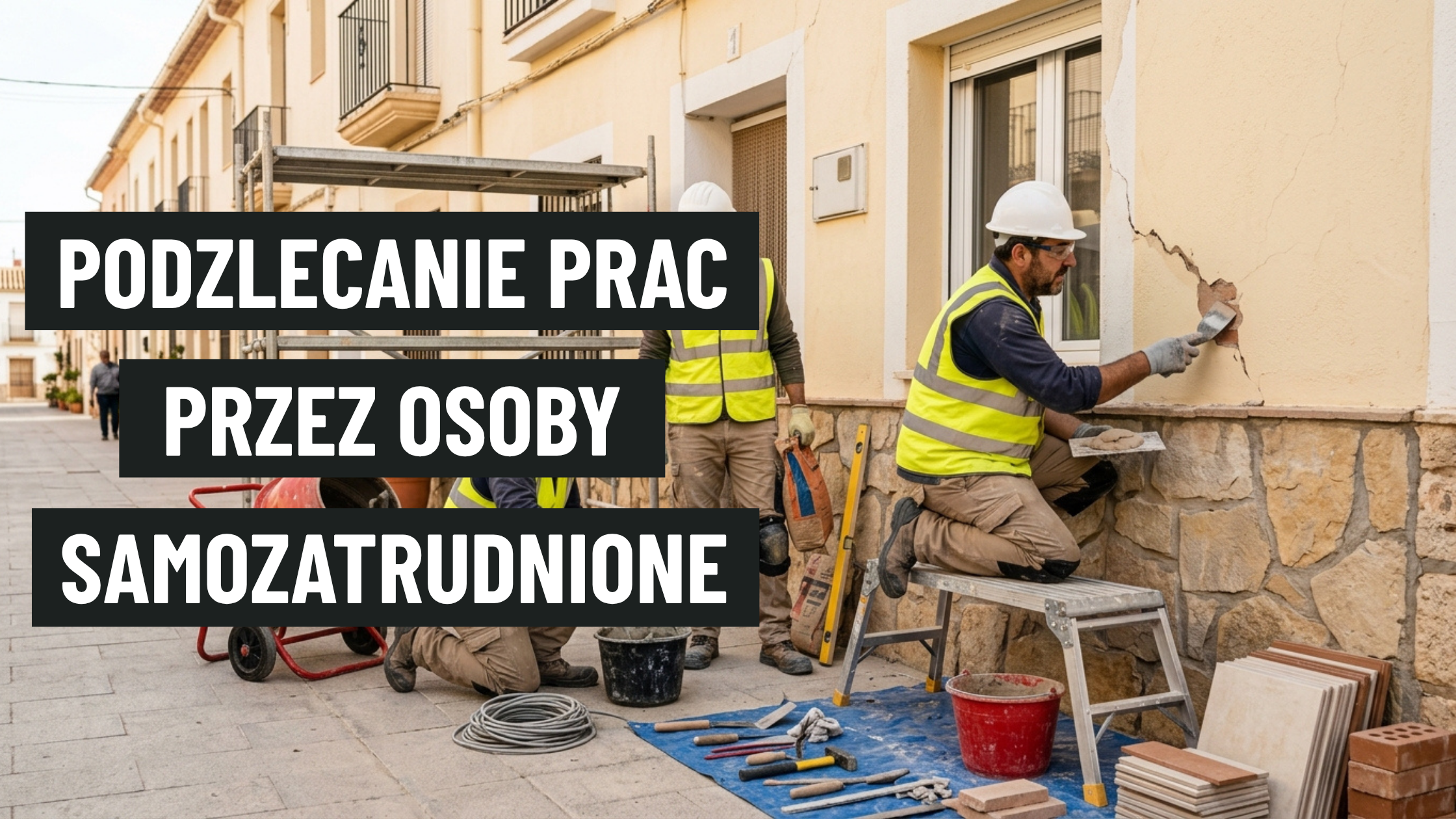 Czy osoba samozatrudniona może podzlecać prace na budowie